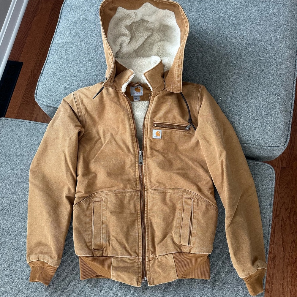 Carhartt Tan Sherpa-Lined Jacket